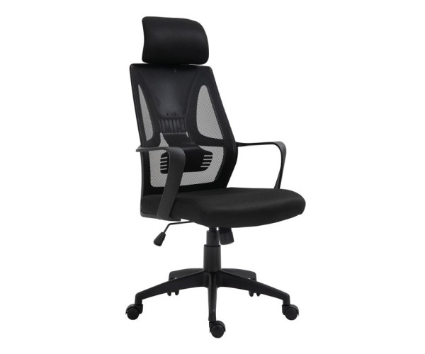 CF2950W Πολυθρόνα Γραφείου Διευθυντή, Mesh Μαύρο